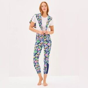 Lilly Pulitzer XS Luxletic Navy Lilly Loves Disney Leggings
